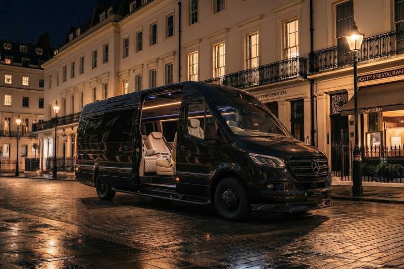 Mercedes-Benz executive Sprinter for group transport, London