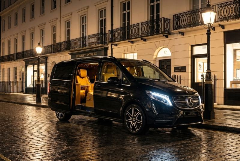 Mercedes-Benz V-Class chauffeur people carrier, London
