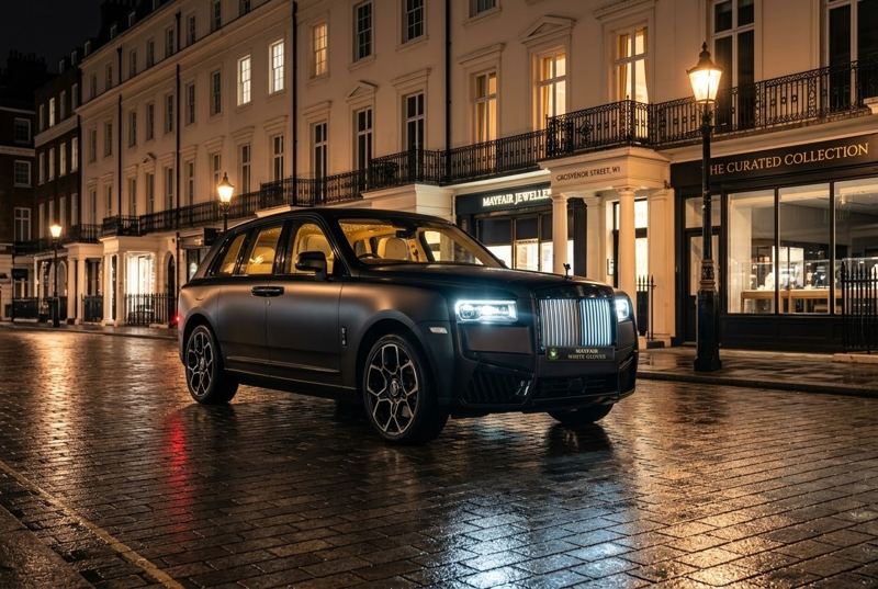 Rolls-Royce Cullinan chauffeur car, London